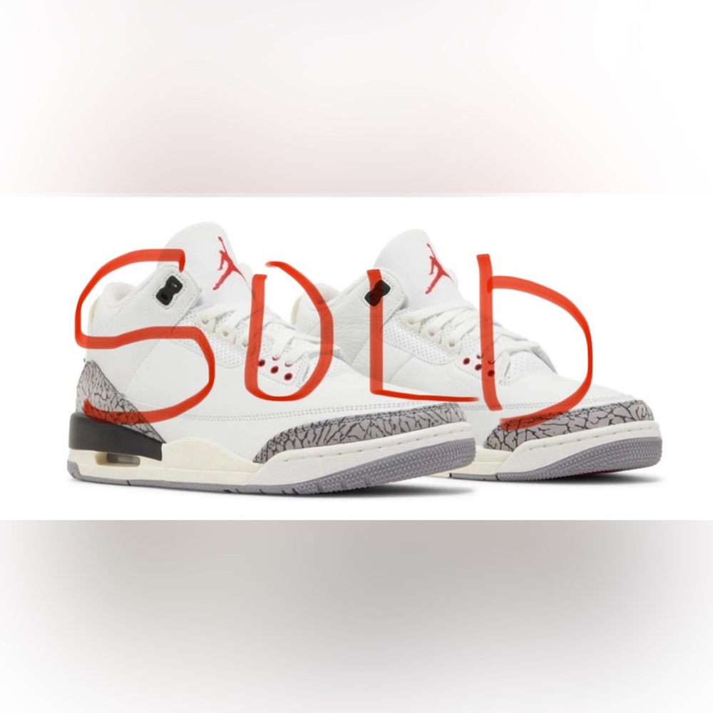 ***AUTHENTIC***NIKE JORDAN 3 RETRO - "White Cement Reimagined" Men (Size 11.5)